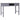 Birou de scris, gri, 110 x 45 x 76 cm, lemn