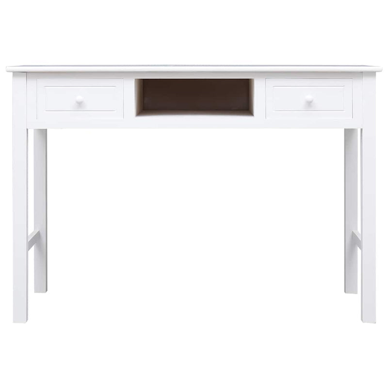 Birou de scris, alb, 110 x 45 x 76 cm, lemn