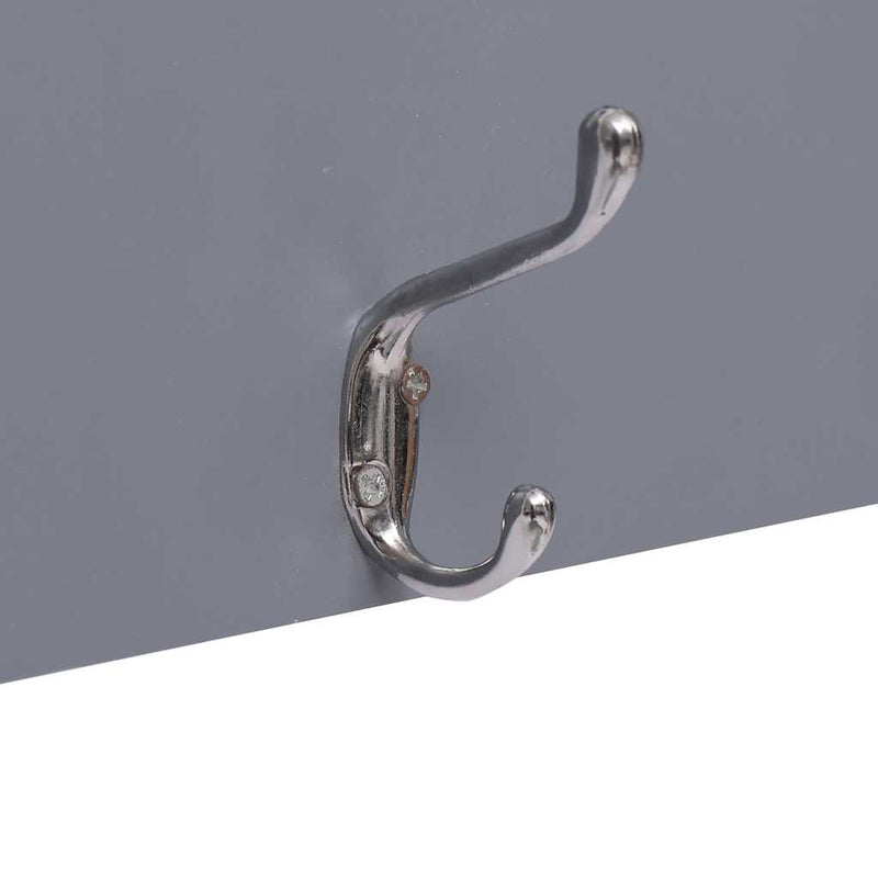 Cuier de perete WELCOME, gri, 74 x 29,5 cm