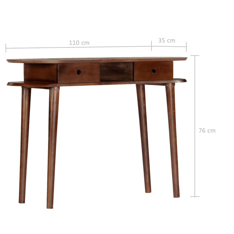 Masă consolă 110x35x76 cm lemn masiv de salcâm