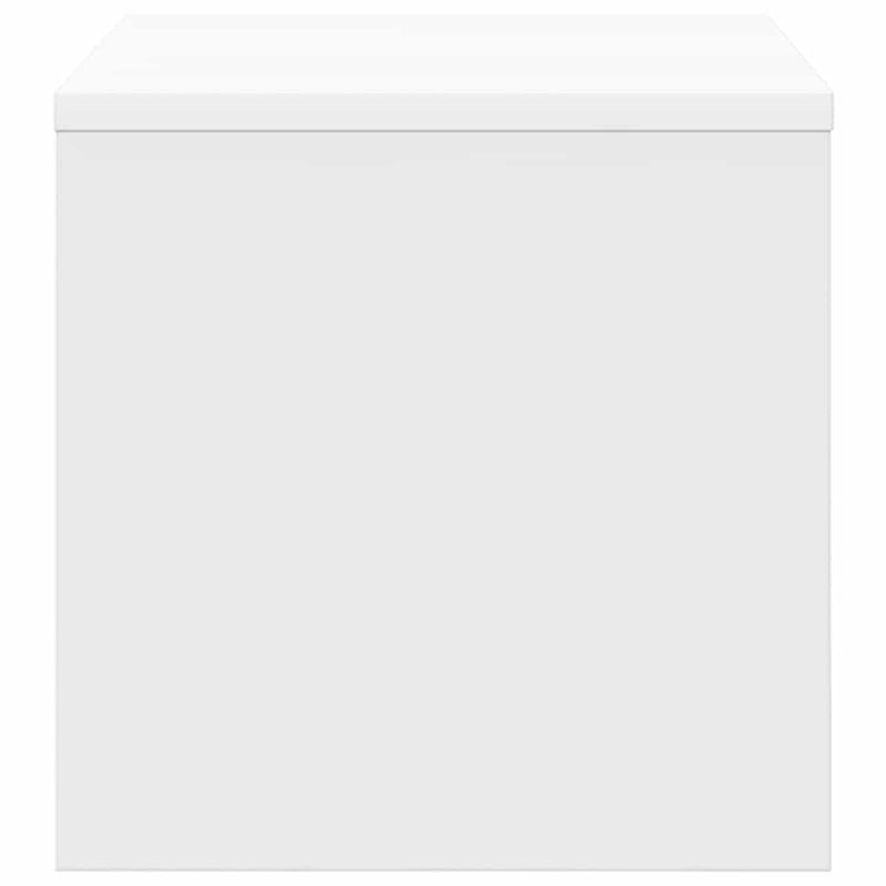Noptiere, 2 buc., alb, 40x30x30 cm, lemn prelucrat