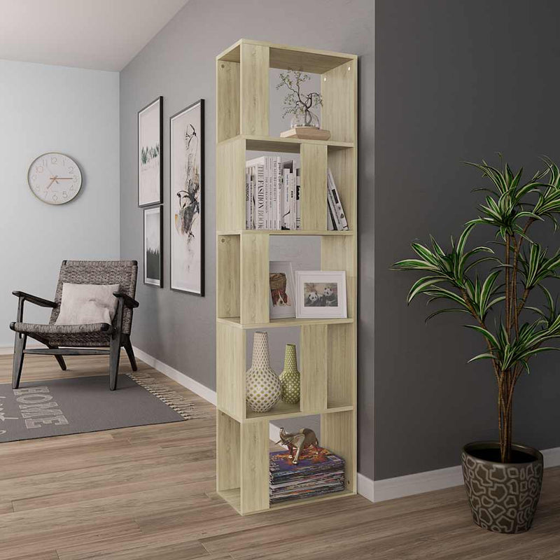 Bibliotecă/Separator, stejar sonoma 45x24x159 cm lemn prelucrat