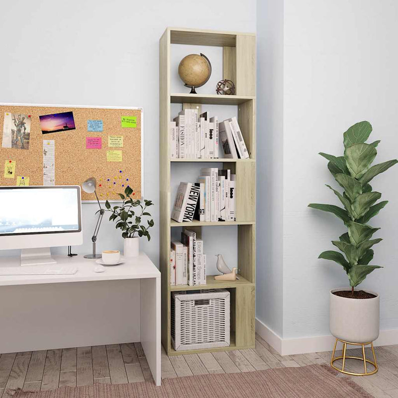 Bibliotecă/Separator, stejar sonoma 45x24x159 cm lemn prelucrat
