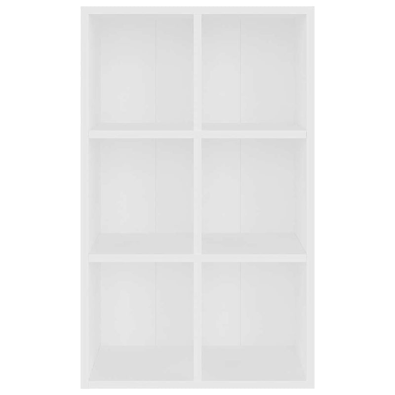 Bibliotecă/Servantă, alb, 66x30x98 cm, PAL