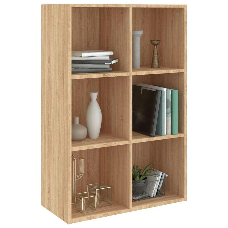 Bibliotecă/Servantă, stejar sonoma, 66x30x98 cm, PAL