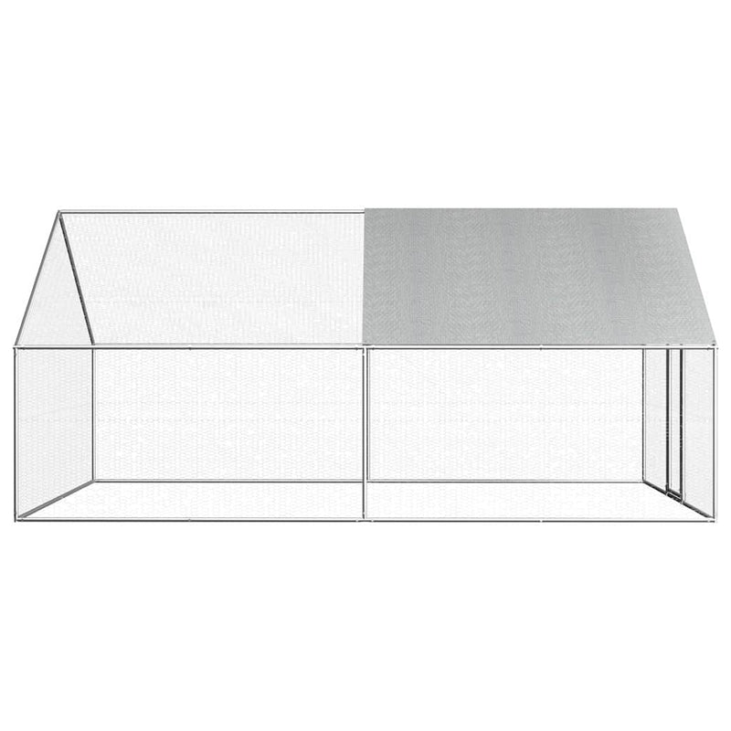 Coteț de păsări pentru exterior, 2,75x4x1,92 m, oțel galvanizat