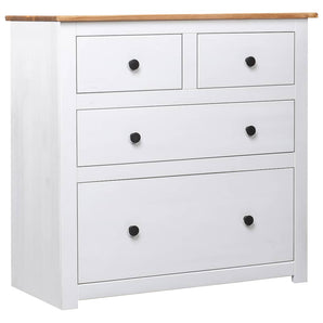 Dulap, alb, 80 x 40 x 83 cm, lemn de pin, gama Panama