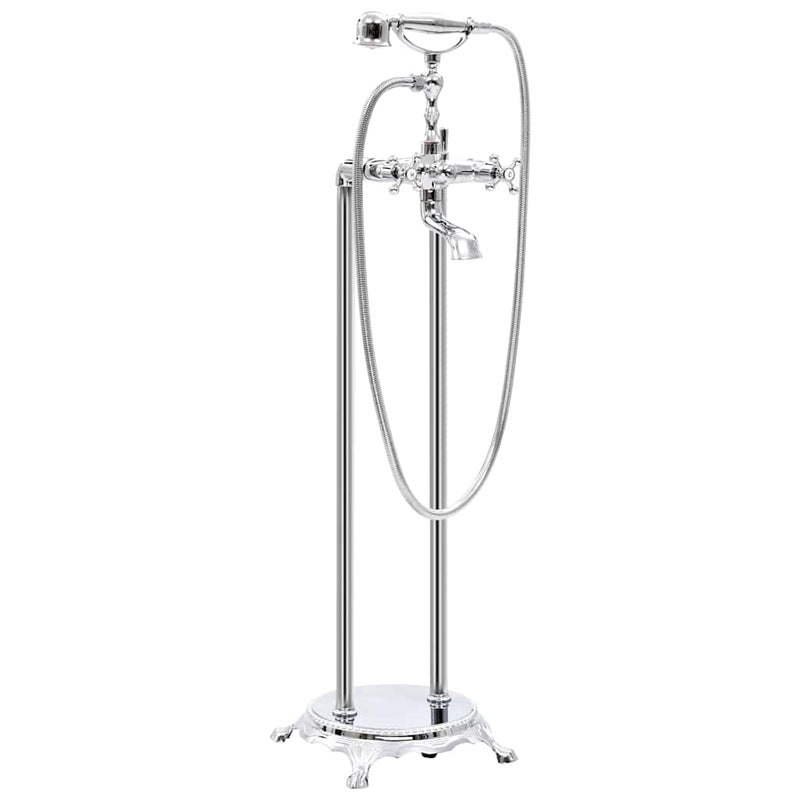 Robinet de cadă independent argintiu oțel 99,5 cm inoxidabil