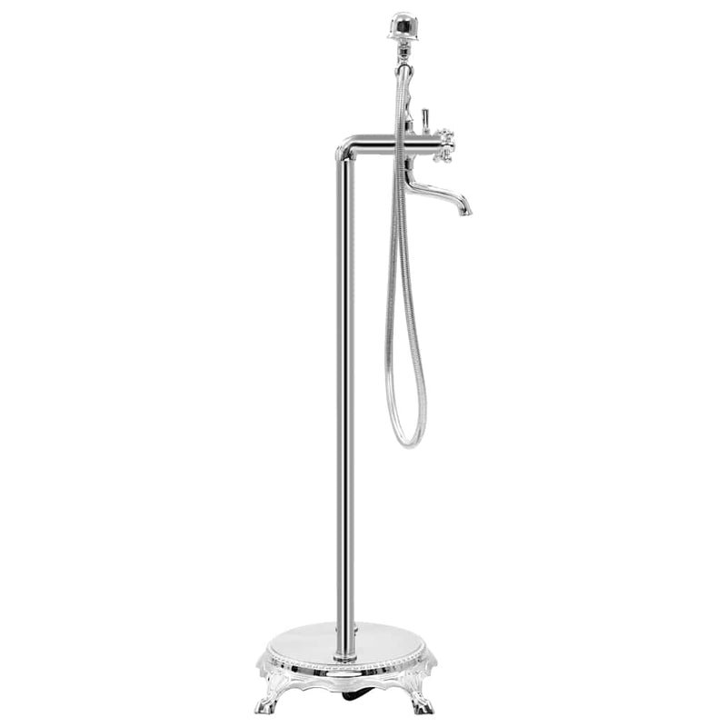 Robinet de cadă independent argintiu oțel 99,5 cm inoxidabil