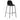 Scaune de bar, 4 buc., negru, material textil