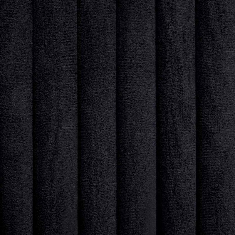 Scaune de sufragerie, 6 buc, negru, catifea