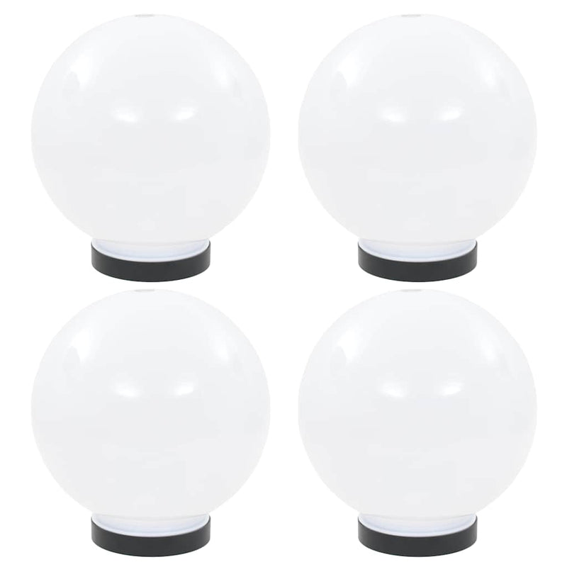 Lămpi glob cu LED, 4 buc., 20 cm, PMMA, sferic