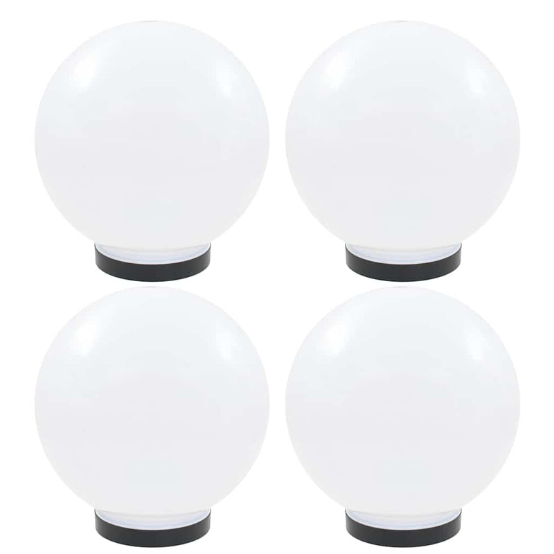 Lămpi glob cu LED, 4 buc., 25 cm, PMMA, sferic