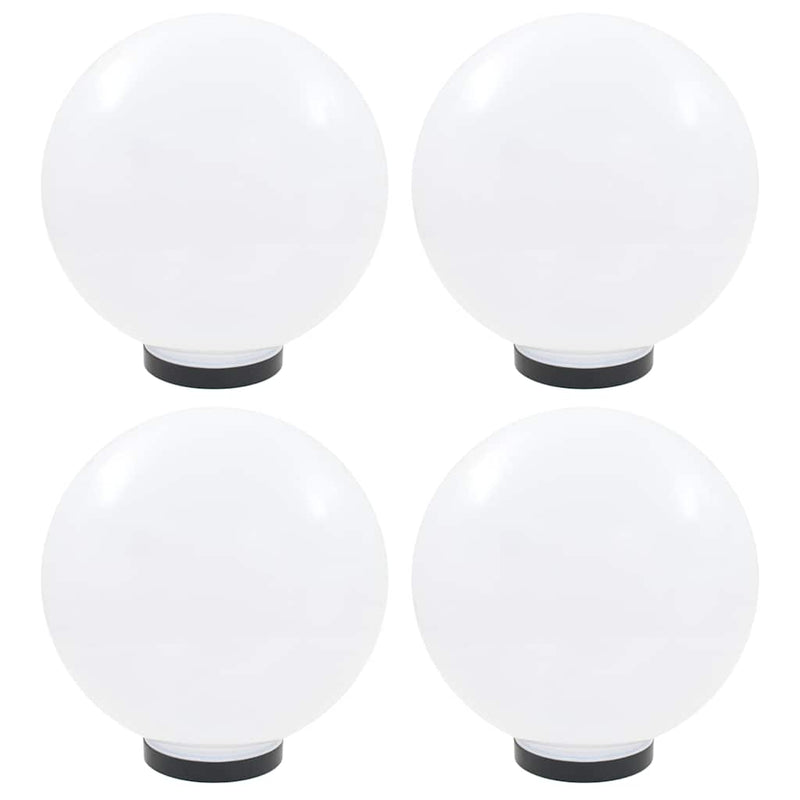 Lămpi glob cu LED, 4 buc., 30 cm, PMMA, sferic