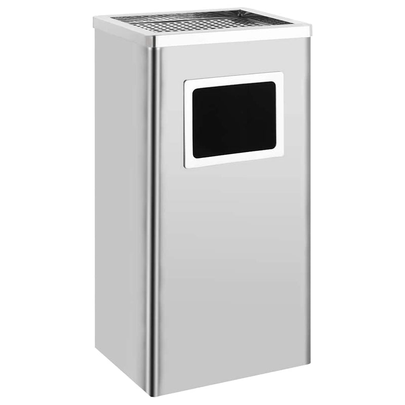 Scrumieră pentru gunoi, 45 l, oțel inoxidabil