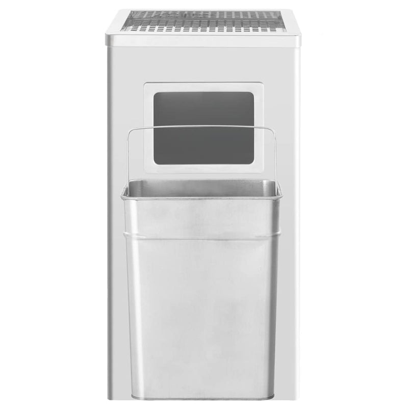 Scrumieră pentru gunoi, 45 l, oțel inoxidabil