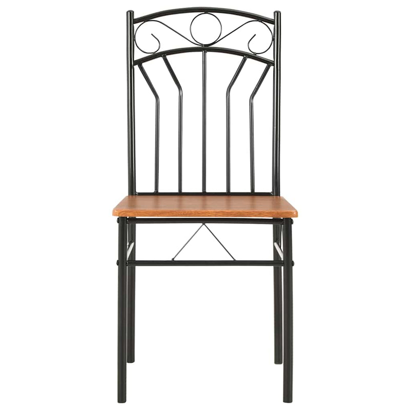 Scaune de bucătărie, maro, 6 buc., MDF