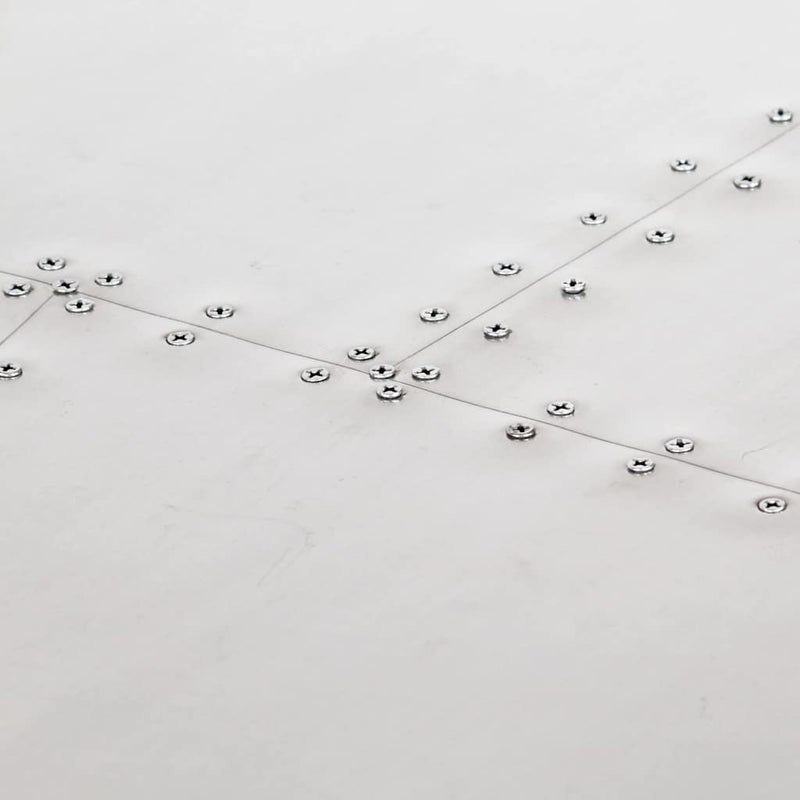 Birou, design aeronavă, argintiu, 112 x 50 x 76 cm, metal