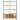 Bibliotecă cu 4 niveluri, 124 x 30 x 180 cm lemn masiv reciclat