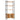 Bibliotecă cu 4 rafturi 80x30x180 cm lemn masiv mango nefinisat