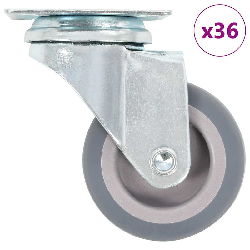 Roți pivotante, 36 buc., 50 mm