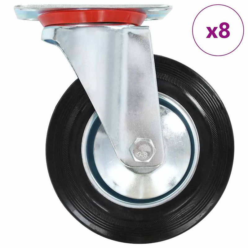 Roți pivotante, 8 buc., 160 mm