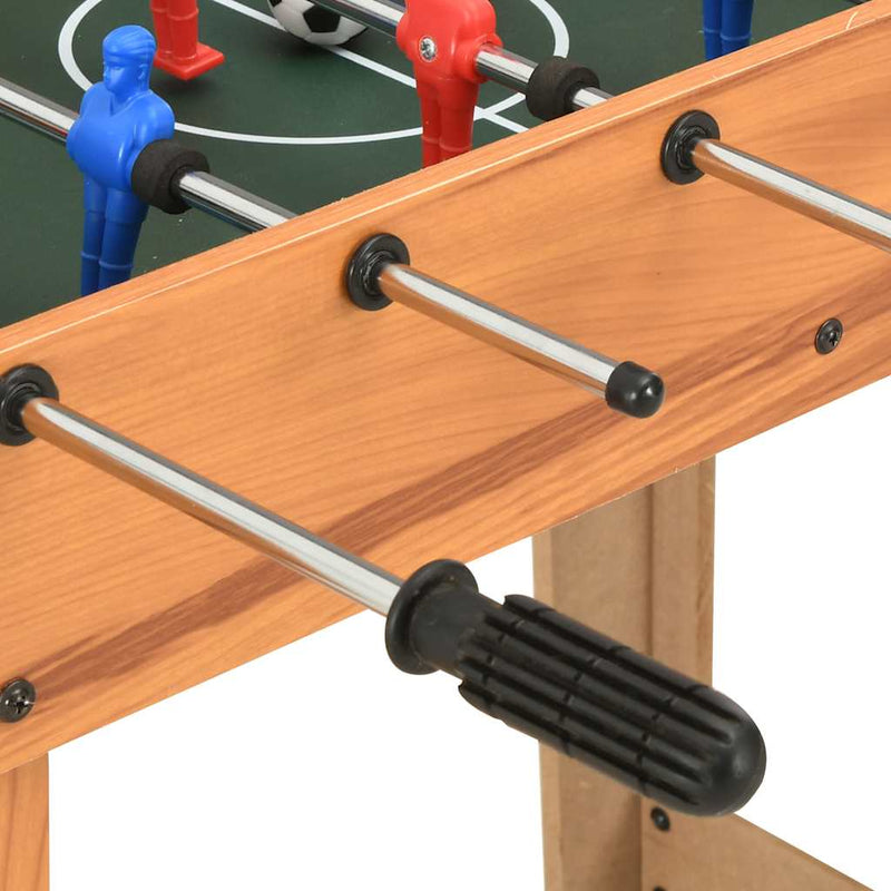 Mini masă de fotbal, 69 x 37 x 62 cm, arțar