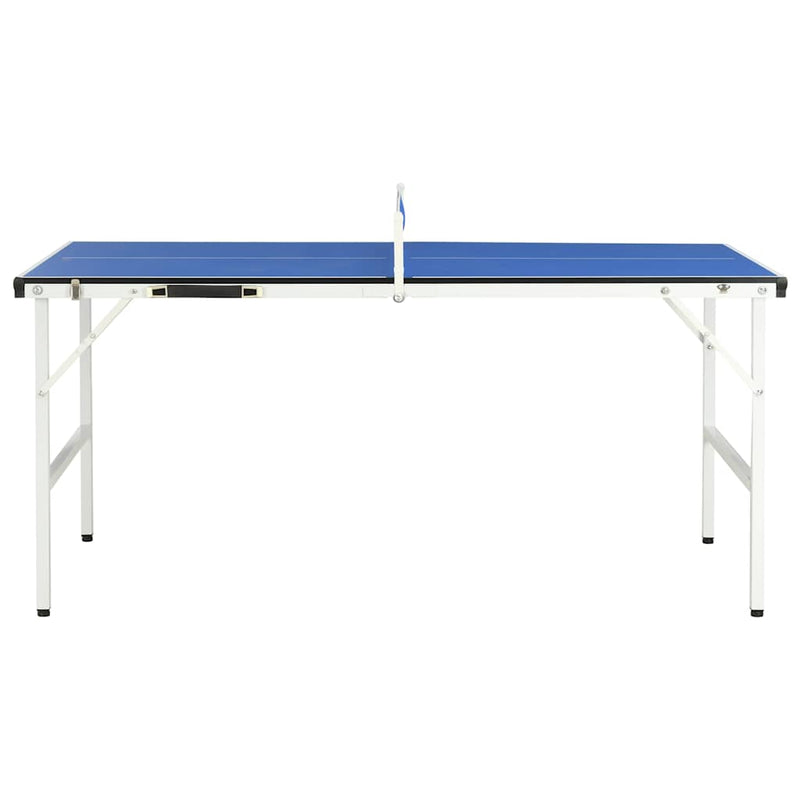 Masă de ping-pong cu plasă, 1,5 metri, albastră, 152x76x66 cm