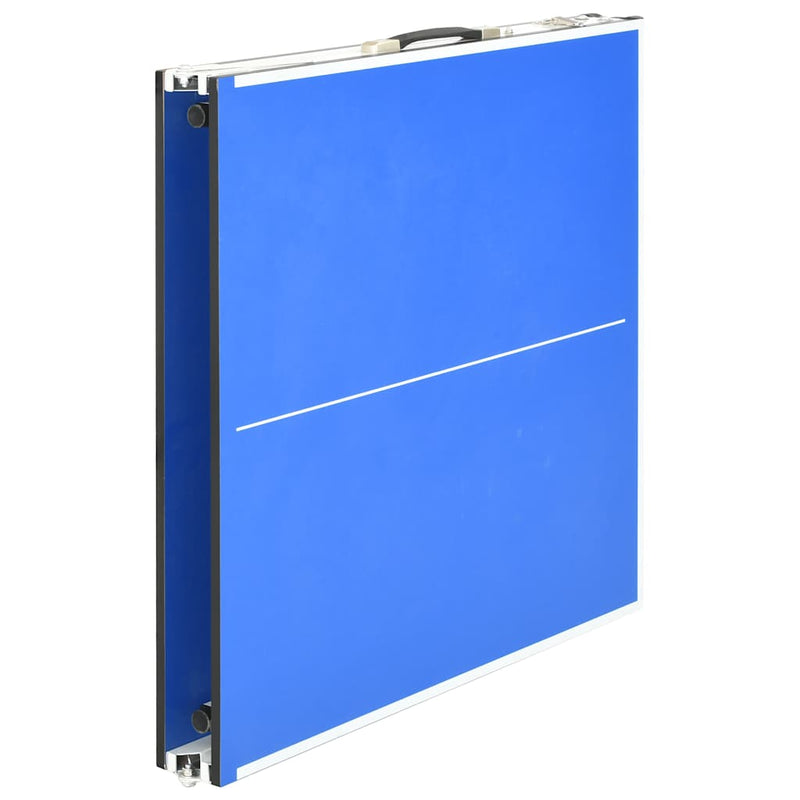 Masă de ping-pong cu plasă, 1,5 metri, albastră, 152x76x66 cm