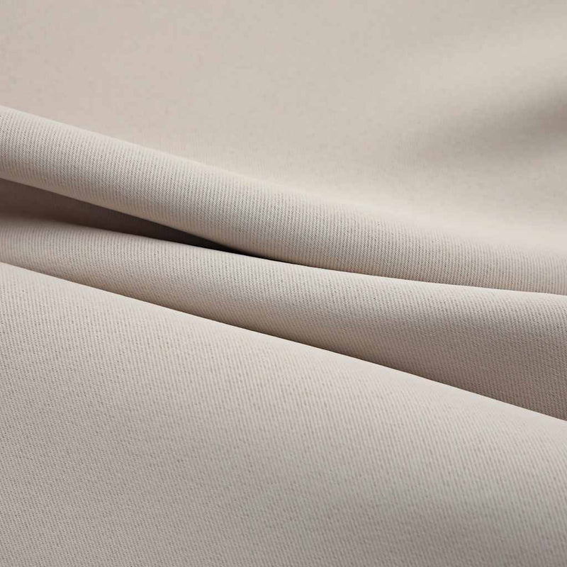 Draperii opace cu inele metalice, 2 buc., bej, 140 x 225 cm