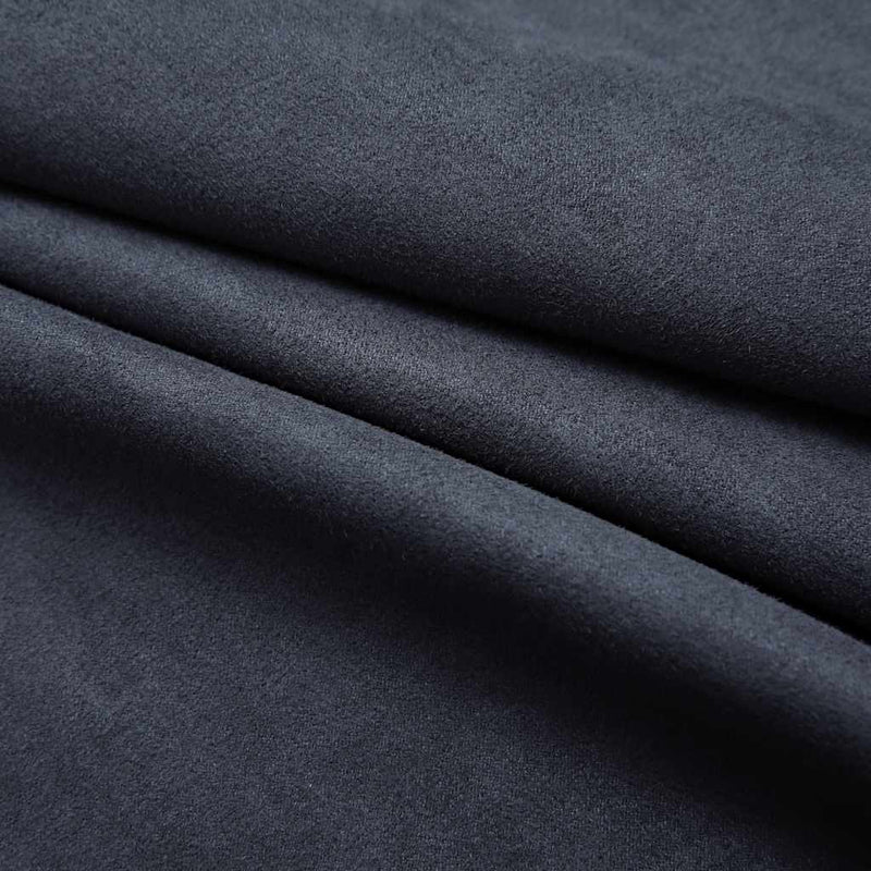 Draperii opace cu inele metalice, 2 buc, antracit, 140 x 245 cm