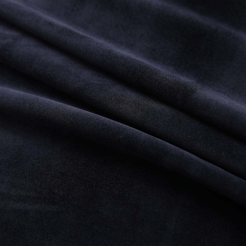 Draperii opace cu inele, 2 buc., negru, 140 x 245 cm, catifea