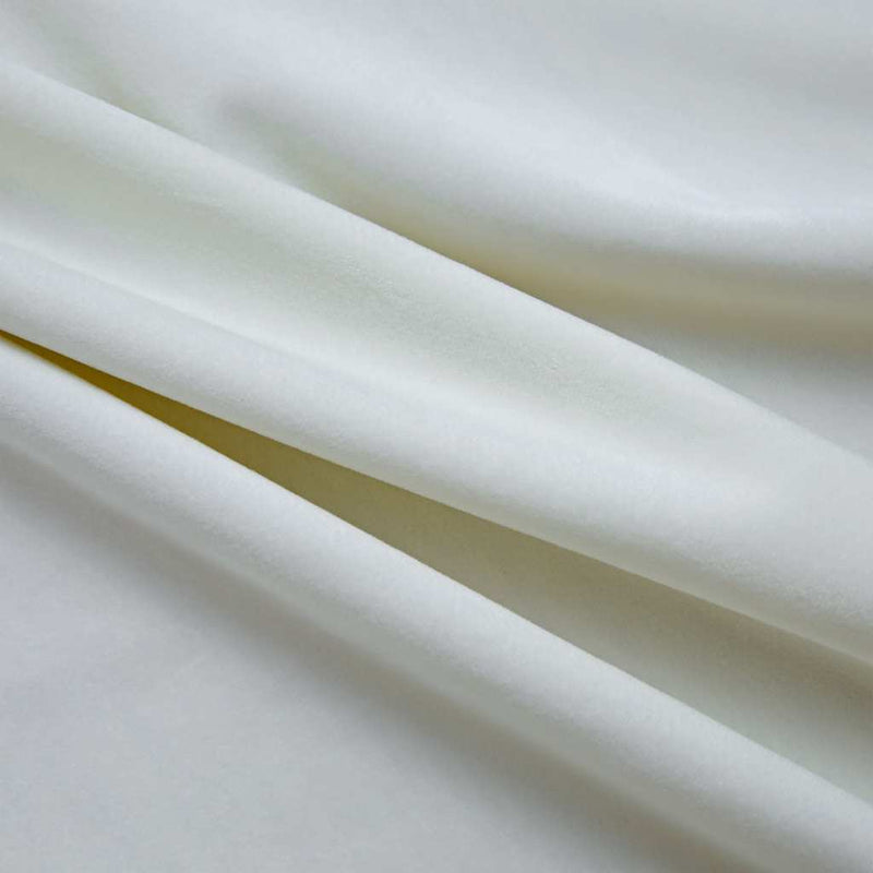 Perdele opace cu inele, 2 buc., crem, 140x175 cm, catifea