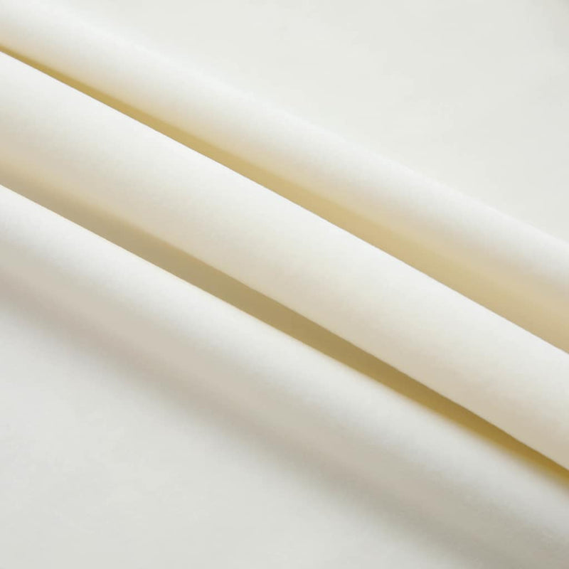 Draperii opace cu cârlige, 2 buc., crem, 140x225 cm, catifea