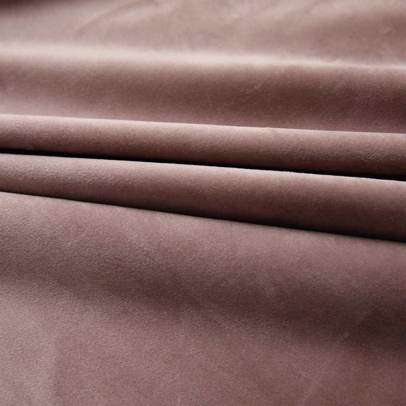 Draperie opacă, roz antichizat, 290x245 cm, catifea, cu cârlige