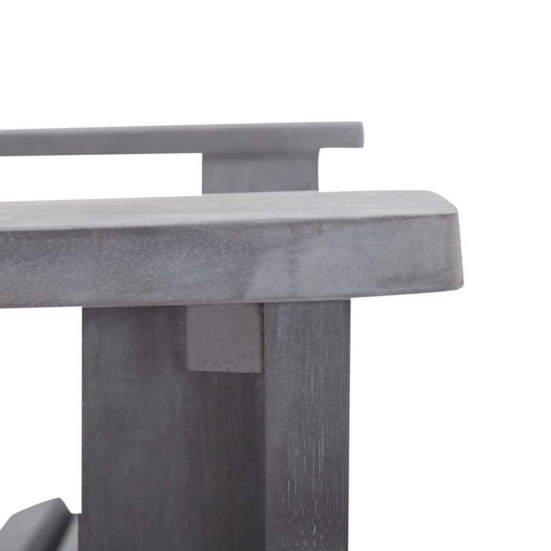 Scaun Adirondack, gri, lemn masiv de acacia