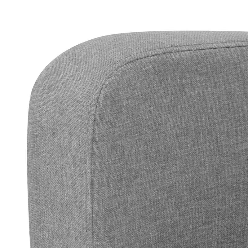 Set canapele, 2 piese, gri deschis, material textil