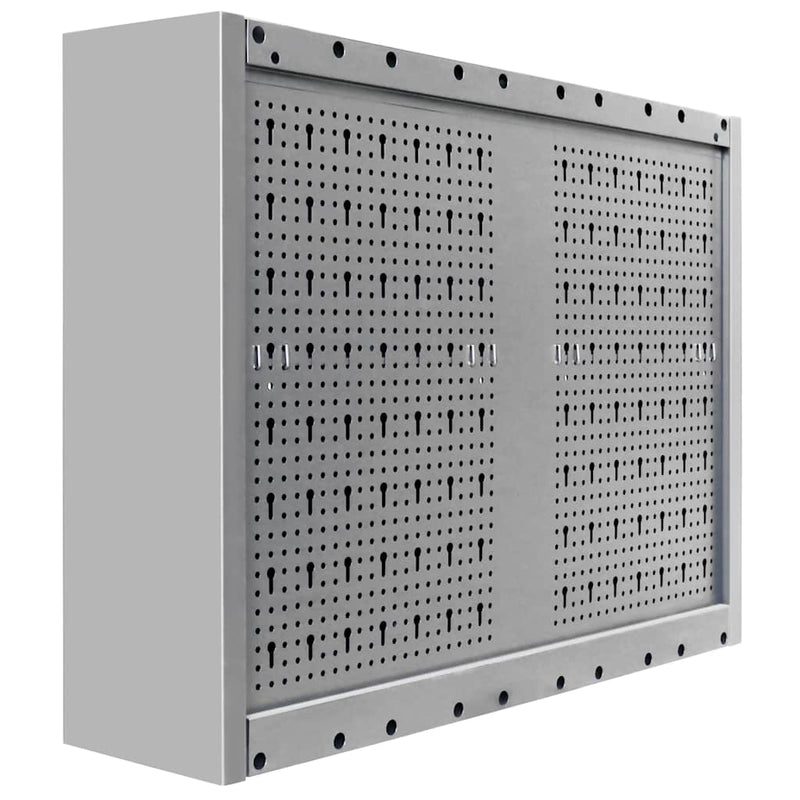 Dulap de perete pentru unelte gri & negru metal stil industrial