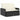 Set mobilier de grădină cu perne, 2 piese, negru, poliratan