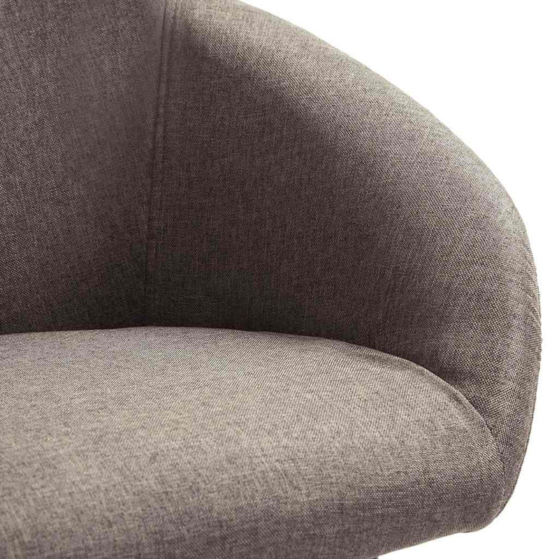 Scaune de bucătărie, 4 buc., gri taupe, material textil