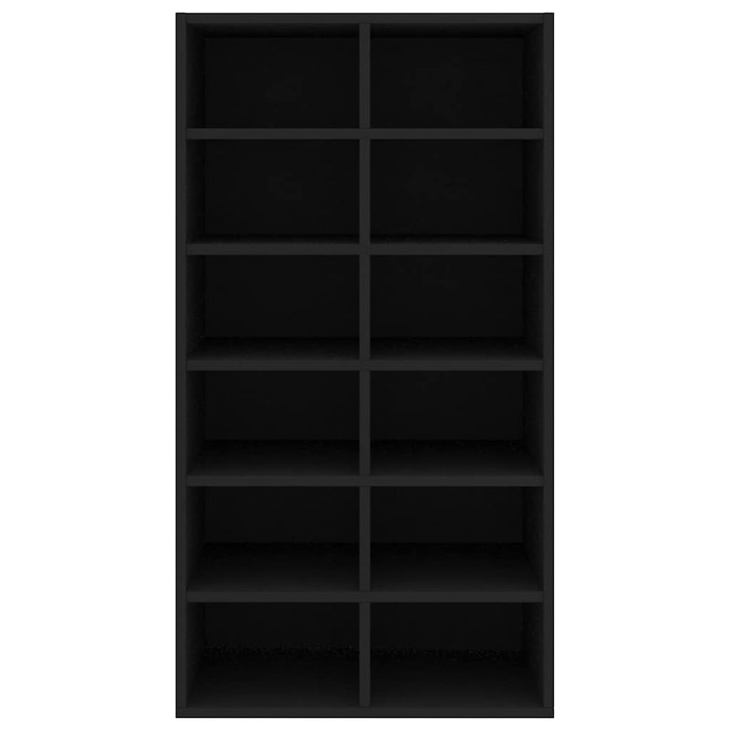 Pantofar, negru, 54x34x100,5 cm, lemn compozit