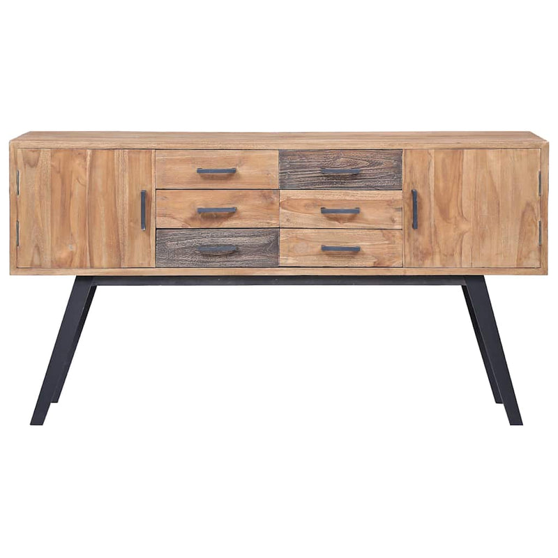 Dulap lateral, 110x30x75 cm, lemn masiv de tec
