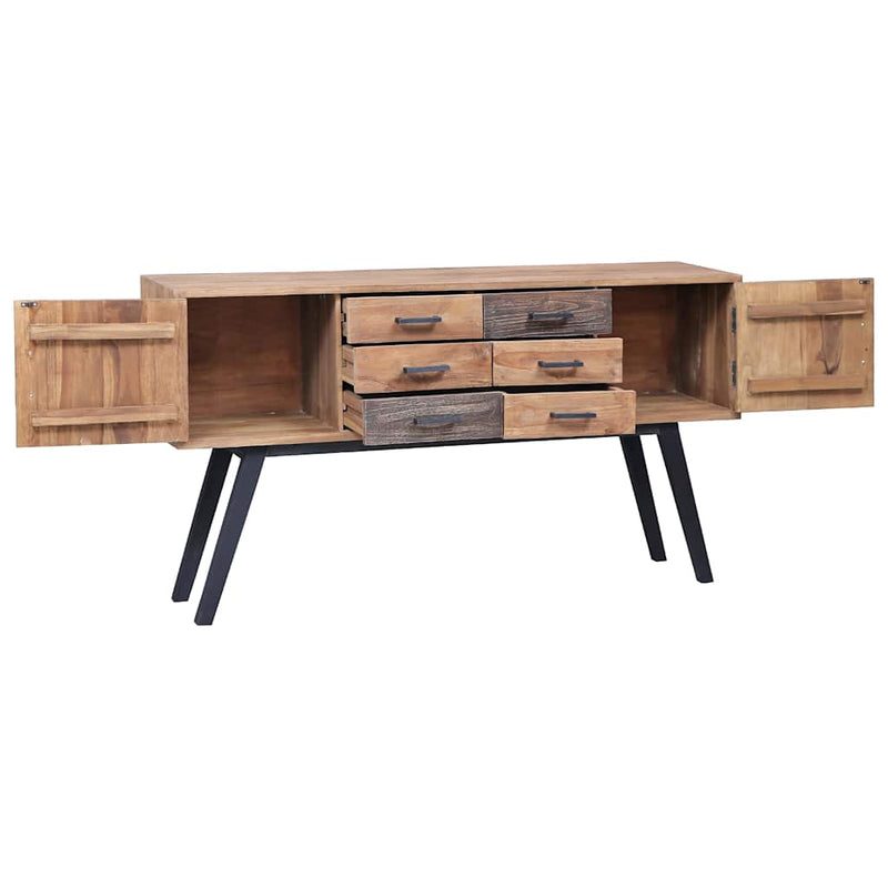 Dulap lateral, 110x30x75 cm, lemn masiv de tec