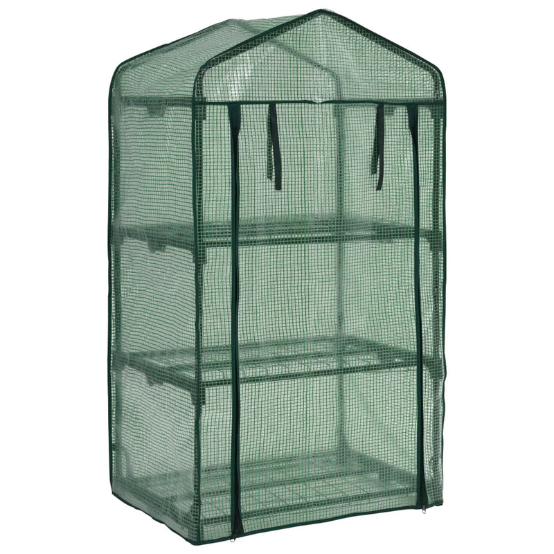 Mini seră cu 3 niveluri, 69 x 49 x 125 cm