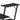 Birou cu raft, negru, 116 x 50 x 93 cm