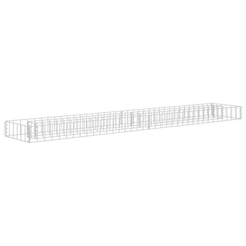 Strat înălțat gabion, 180x30x10 cm, oțel galvanizat