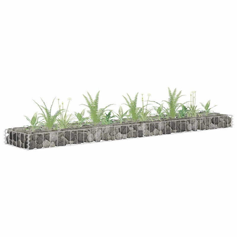 Strat înălțat gabion, 180x30x10 cm, oțel galvanizat