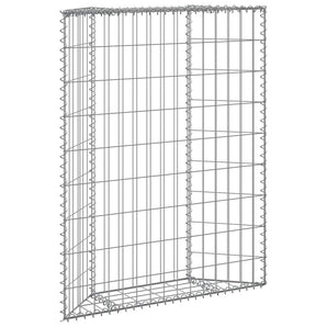 Strat înălțat gabion trapez, 80x20x100 cm, oțel galvanizat
