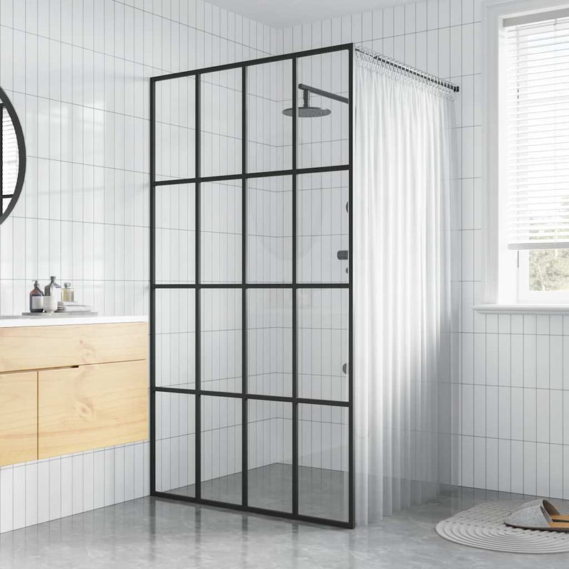 Paravan duș walk-in, 100x195 cm, sticlă securizată transparentă