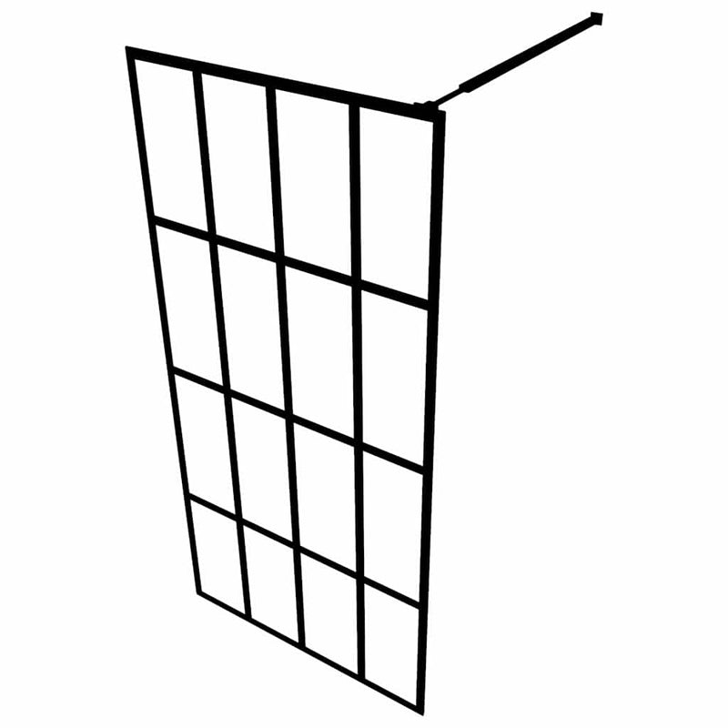 Paravan de duș walk-in, 100x195 cm, sticlă securizată mată